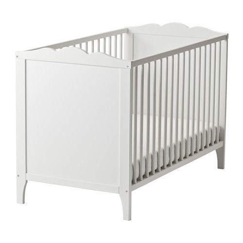 white ikea cot